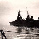 Augusta - The President on board 4 July 1945