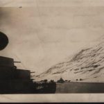 HMS Edinburgh sailing around Iceland in April, 1942