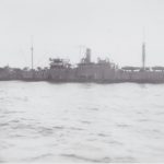 One of the merchant vessels